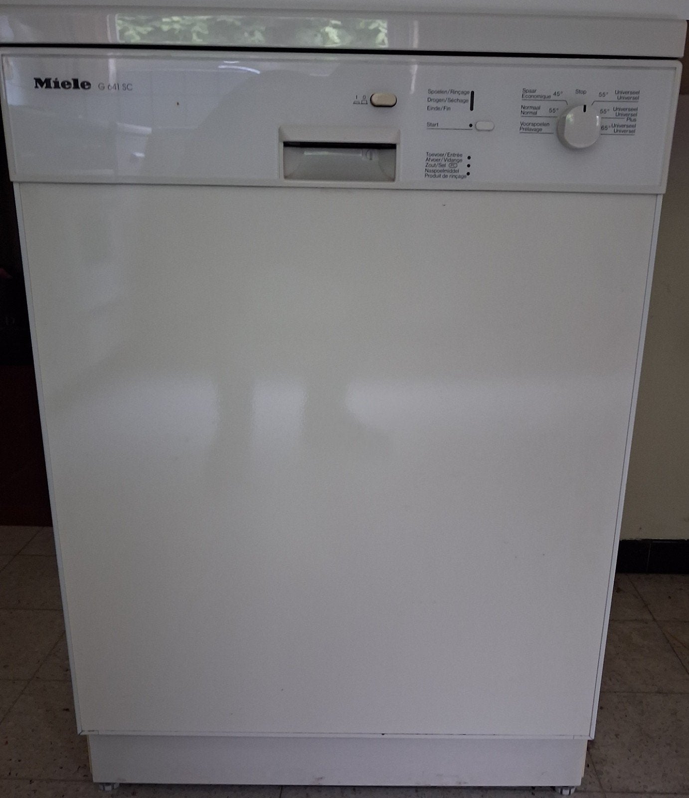 Miele vaatwasser, Ophalen