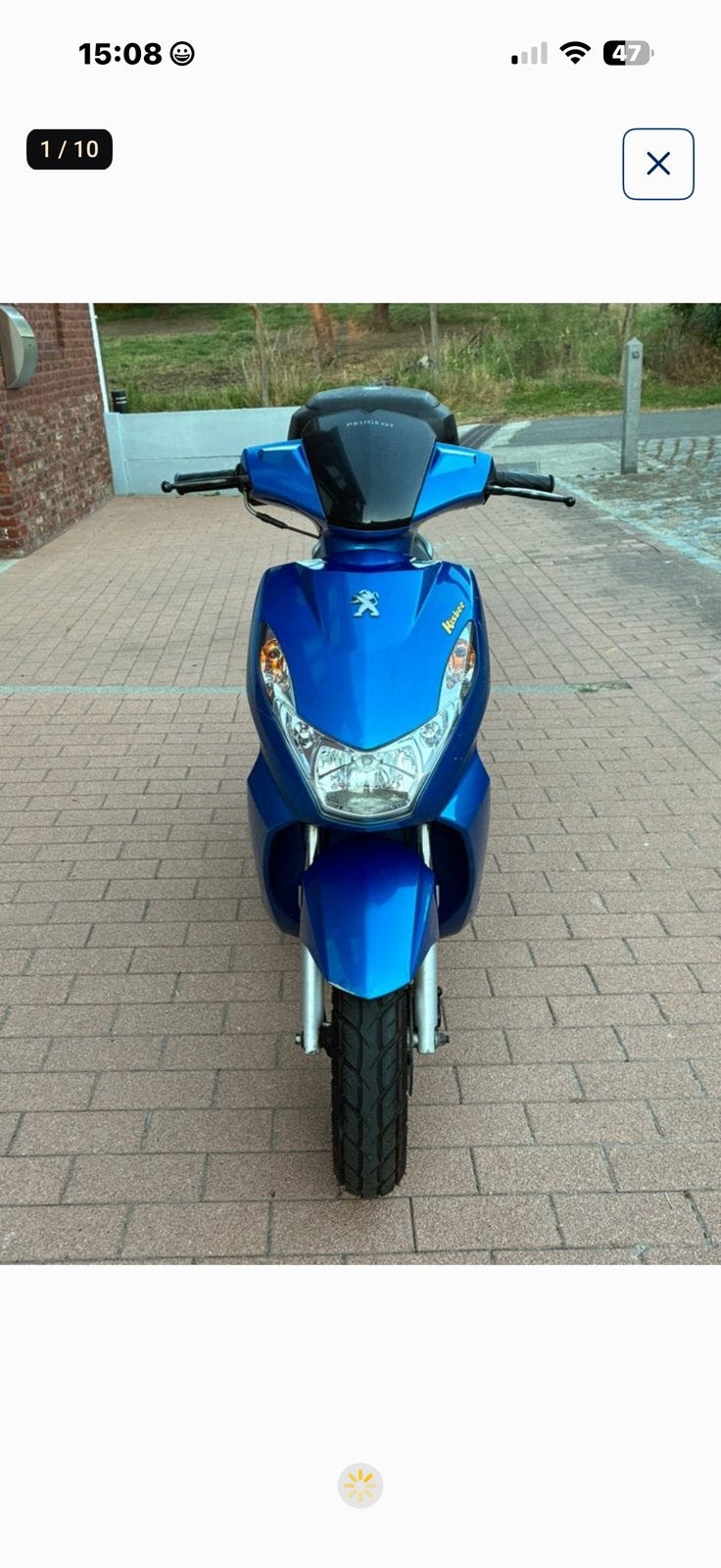 Peugeot kisbee klasse a 4800km 2018, Fietsen en Brommers, Scooters | Peugeot, Ophalen, Zo goed als nieuw