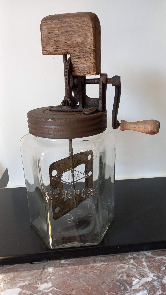 grote antieke boterkarner 3L, Ophalen of Verzenden