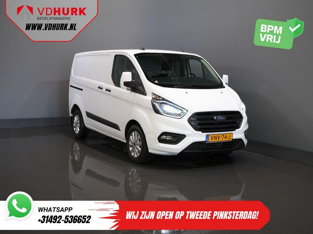 Ford Transit Custom 340 1.0 130 pk PHEV Trend Bi-Xenon/ Carp, Auto's, Automaat, Wit, Bedrijf, Hybride Elektrisch/Benzine