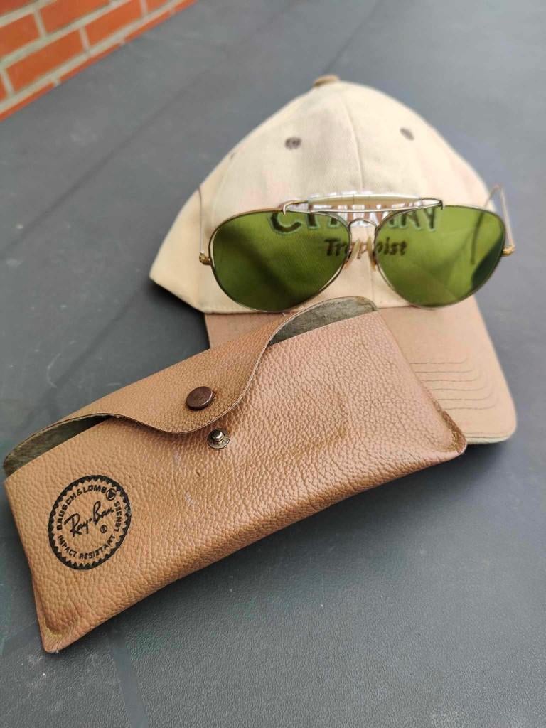 RAY BAN AVIATOR vintage, Enlèvement ou Envoi, Vert, Utilisé, Ray-Ban