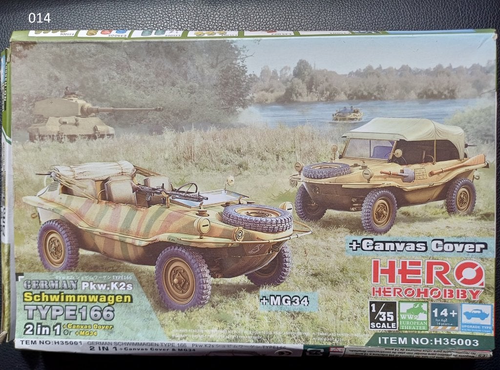 Schwimmwagen Type 166   1/35  Hero Hobby, Ophalen of Verzenden
