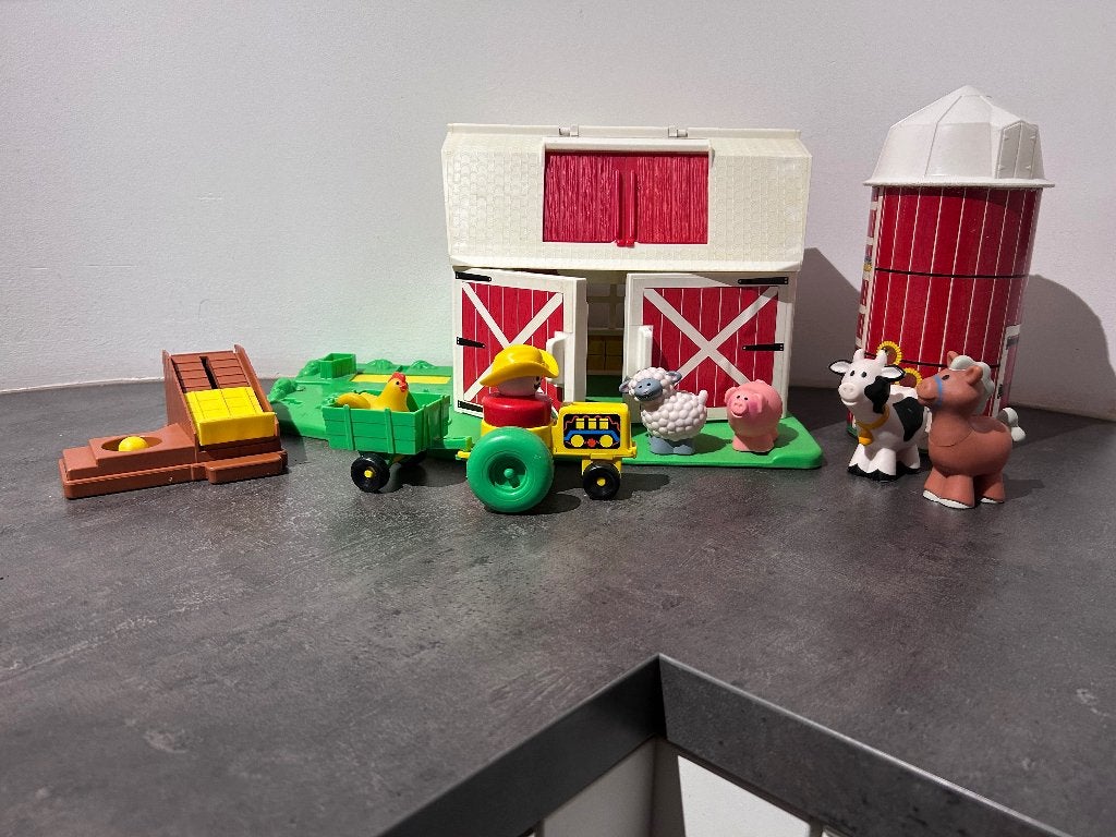 Fisher price vintage boerderij v, Ophalen, Zo goed als nieuw, Overige typen, Met geluid