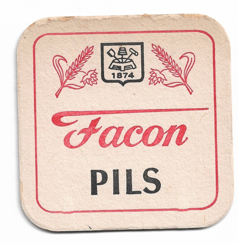 SB Facon pils (recto verso), Verzamelen, Biermerken, Ophalen of Verzenden, Zo goed als nieuw, Viltje(s)