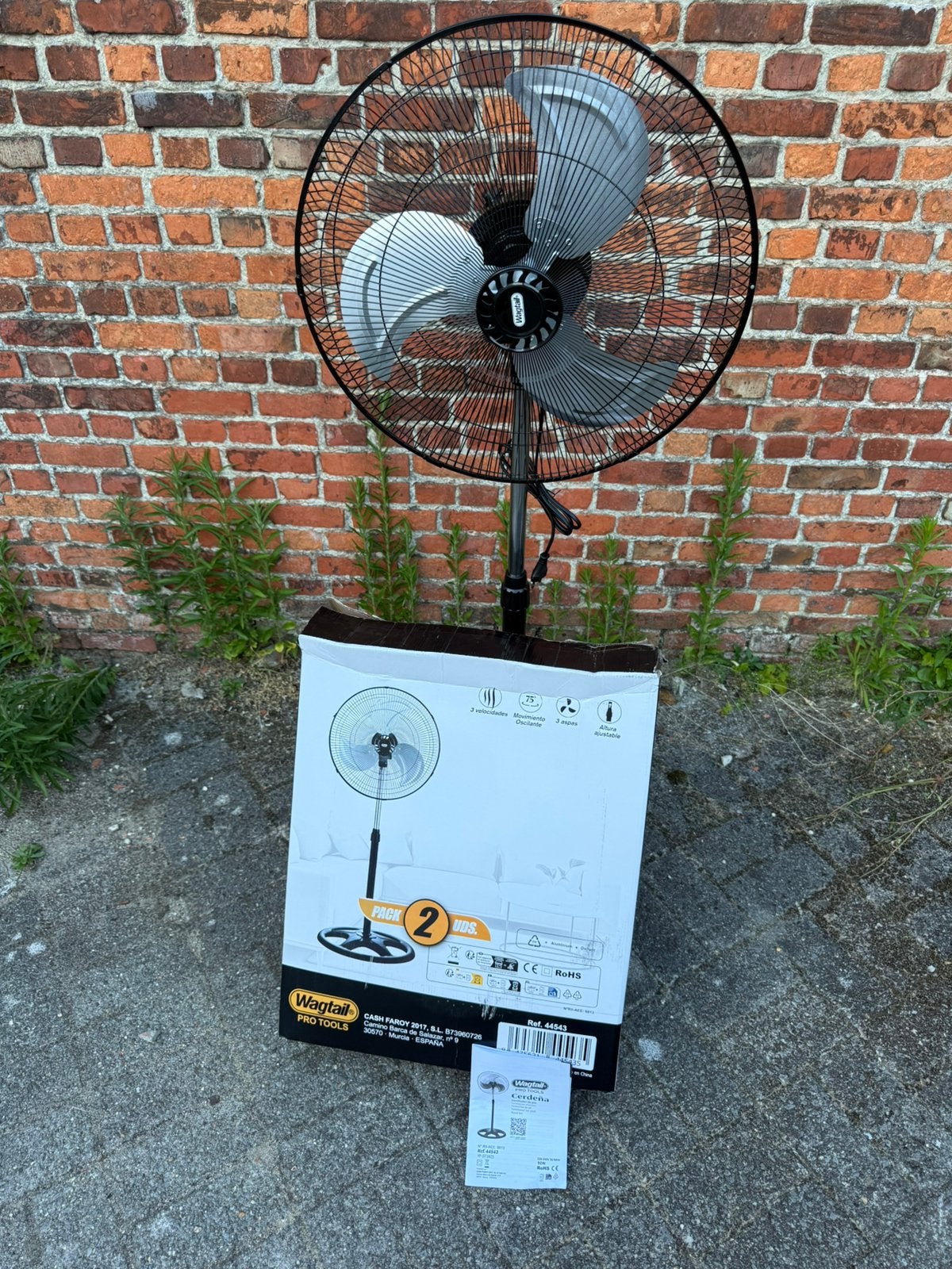 FAN PRO TOOLS ROESTVRIJ STAAL 90 WATT NIEUW 50€ LEVERING!!!, Elektronische apparatuur, Ventilatoren, Ophalen, Nieuw, Statiefventilator