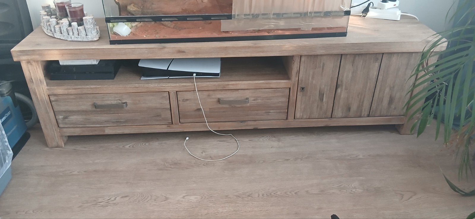 tv kast echte teak, Ophalen