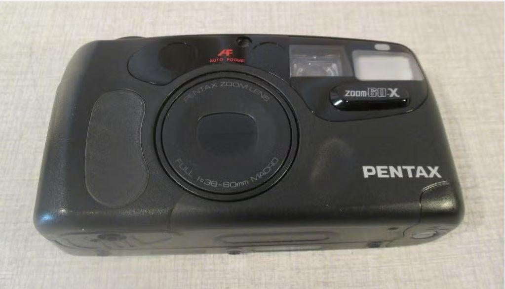 Vintage 35mm film camera - Pentax Zoom 60-x, Audio, Tv en Foto, Ophalen of Verzenden, Zo goed als nieuw, Pentax