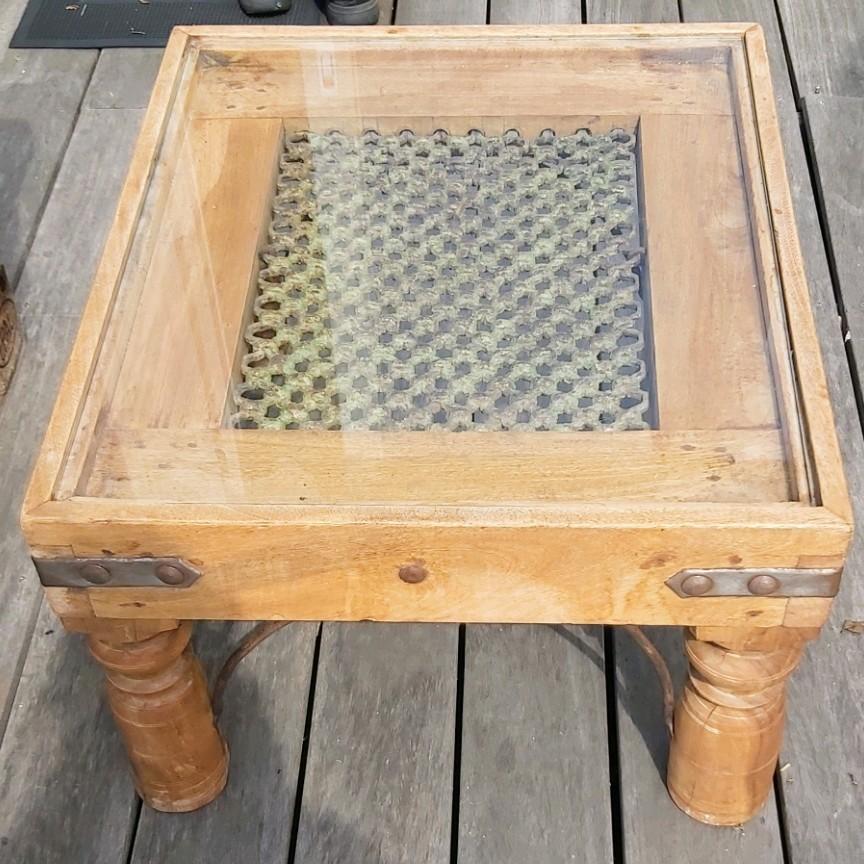 Houten salontafel, Huis en Inrichting, Ophalen, Gebruikt, 50 tot 100 cm, 50 tot 75 cm