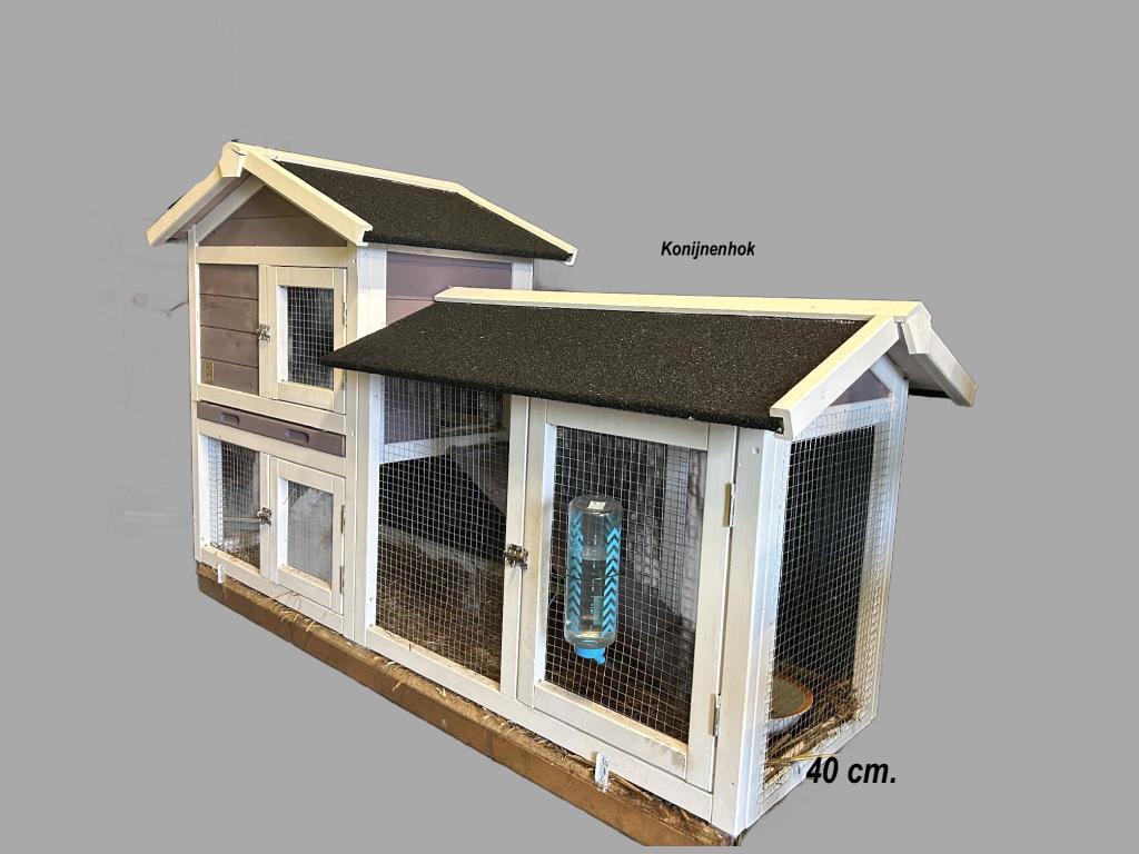 Konijnenhok, Animaux & Accessoires, Rongeurs & Lapins | Cages & Clapiers, Lapin, Niche, Comme neuf, Enlèvement