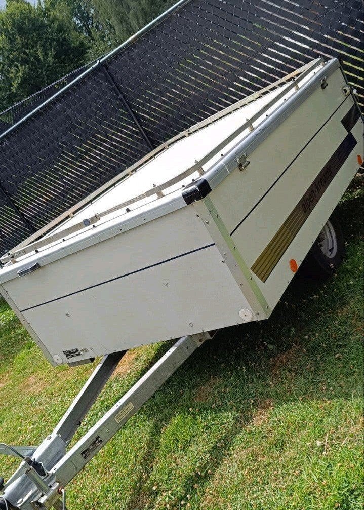 ANCIEN CAMION-REMORQUE/VOITURE DE LOISIR, Caravanes & Camping, Enlèvement, Présent