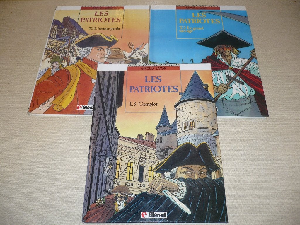 Lot de 3 bds Les Patriotes en éditions originales, Livres, Enlèvement ou Envoi, Utilisé