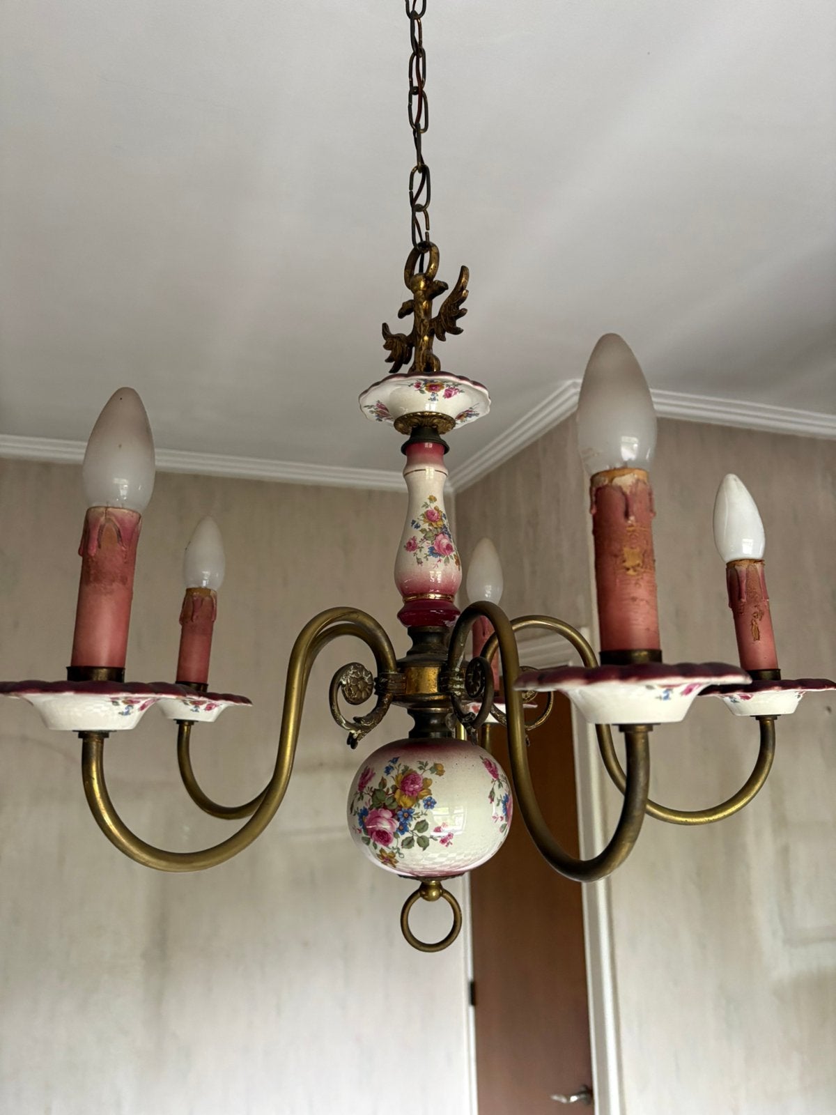 Kroonluchter (vintage), Huis en Inrichting, Lampen | Kroonluchters, Ophalen, Gebruikt