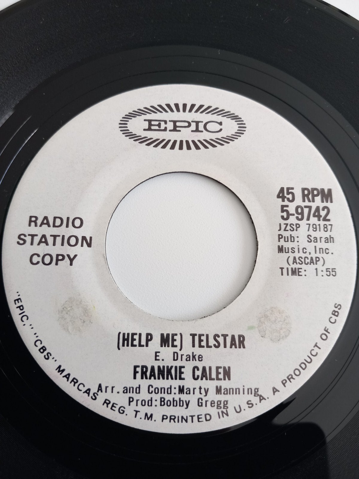 FRANKIE CALEN. (HELP ME) TELSTAR. OLDIES 1964 USA 45T, Cd's en Dvd's, Ophalen of Verzenden, Overige genres