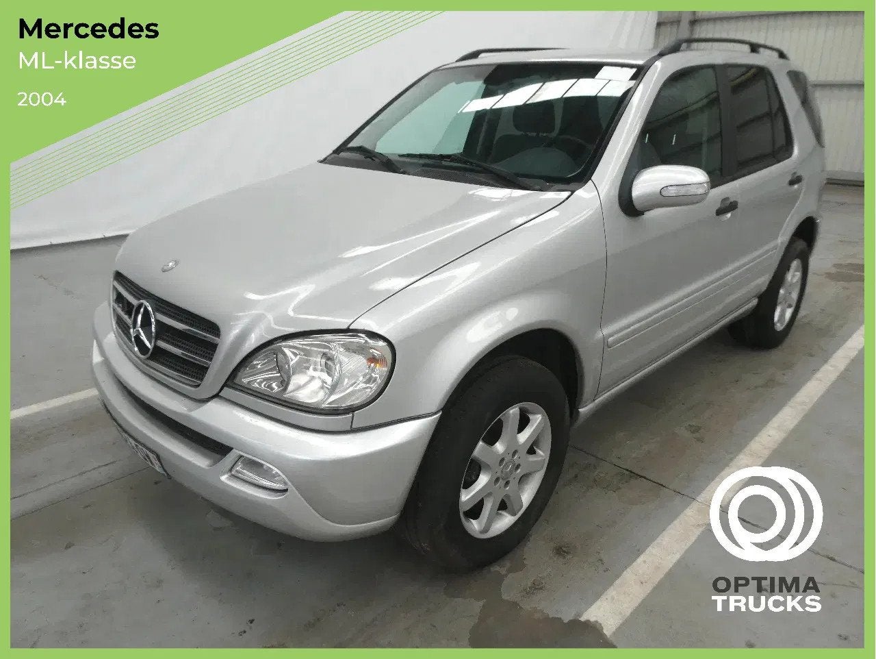 Mercedes-Benz M-Klasse ML 270 CDI 4x4 (bj 2004, automaat), Auto's, Automaat, Gebruikt, Leder en Stof, Wit