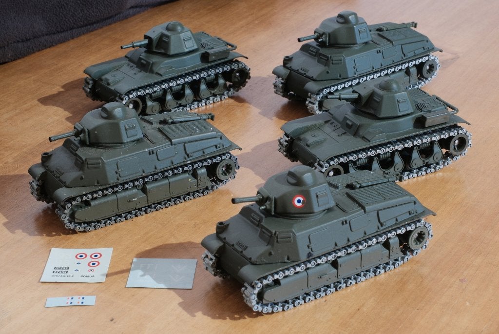 Solido militaire - tank somua & r35 - lot 7, Enlèvement ou Envoi, Utilisé