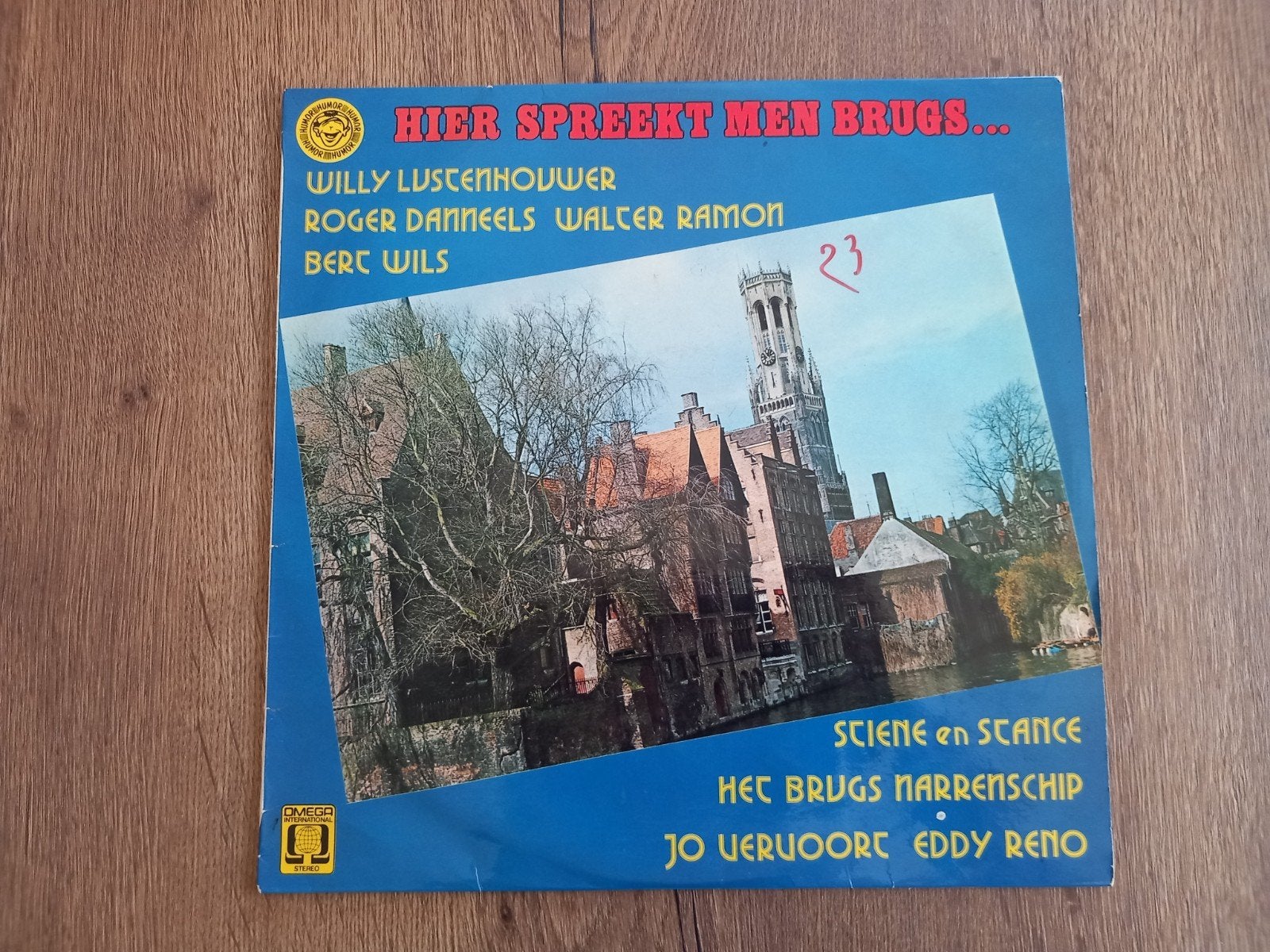 Vinyl LP Hier spreekt men Brugs Willy Lustenhouwer Brugge, Cd's en Dvd's, Ophalen of Verzenden, 12 inch, Streekmuziek, LP