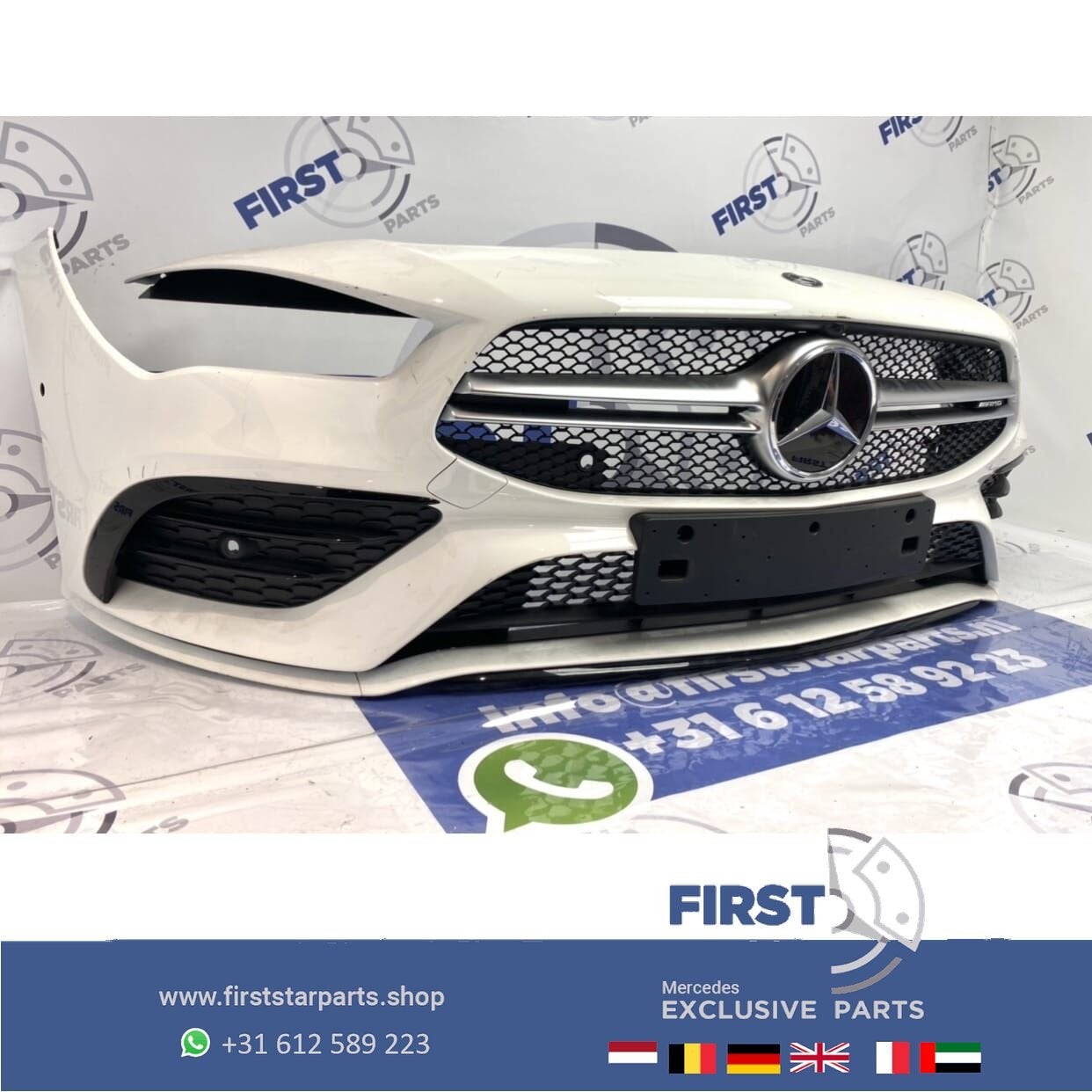 W118 C118 CLA 35 AMG COMPLETE VOORBUMPER WIT origineel Merce, Utilisé, -, Avant, -