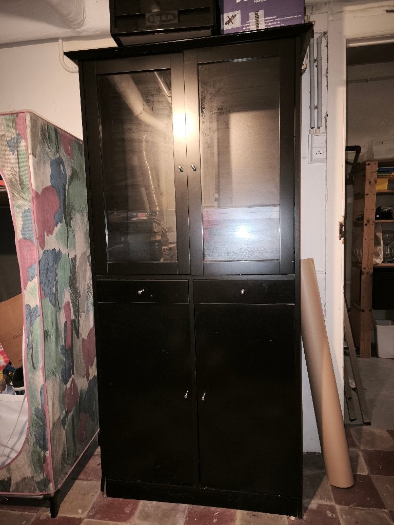 Armoire vitrine à donner, Maison & Meubles, 25 à 50 cm, Utilisé, 50 à 100 cm, Avec tiroir(s)