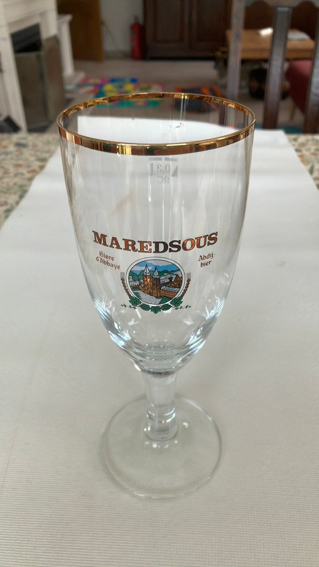 Bierglas maredsous, Verzamelen, Ophalen, Zo goed als nieuw