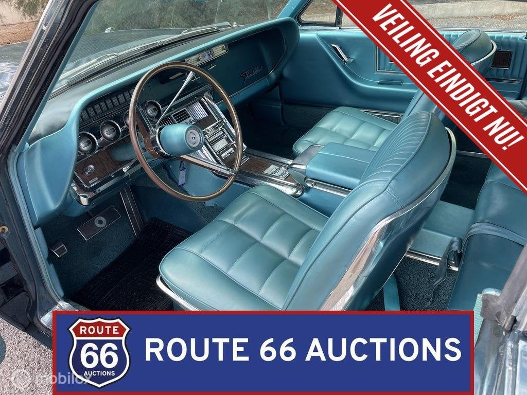 Ford Thunderbird | 1966 | Route 66 Auctions, Auto's, Zwart, Bedrijf, Handgeschakeld, Overige carrosserie