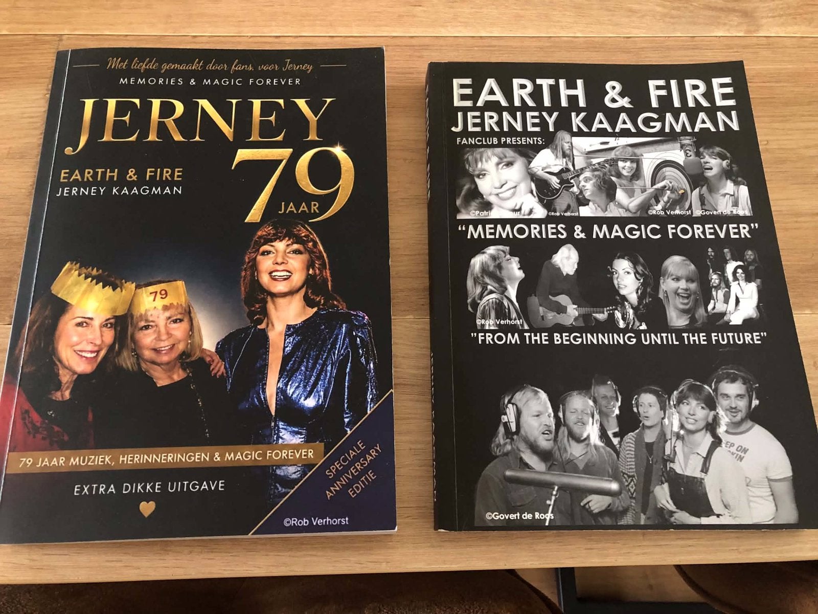 2 boeken van Earth & Fire en Jerney Kaagman., Boeken, Biografieën, Ophalen of Verzenden, Nieuw, Overige