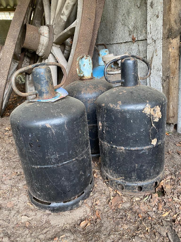 Gasfles, Ophalen, Gebruikt
