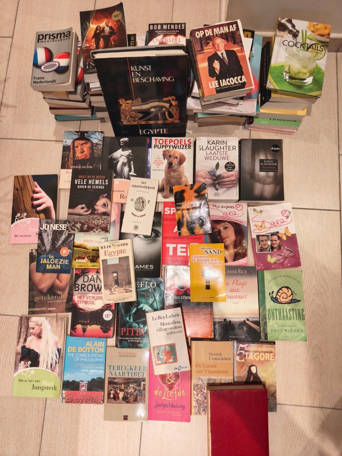 Groot lot boeken (Thrillers, Romans, Geschiedenis, Koken & N, Enlèvement