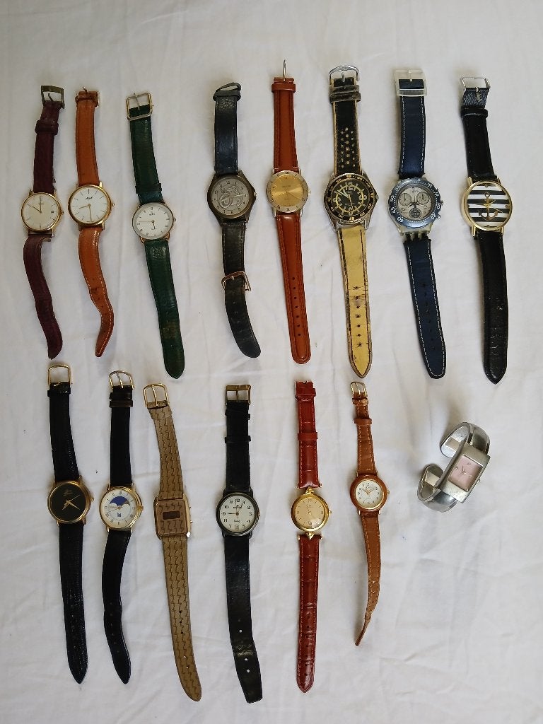 lot Montre-bracelet divers, Enlèvement, Métal, Noir, Moderne