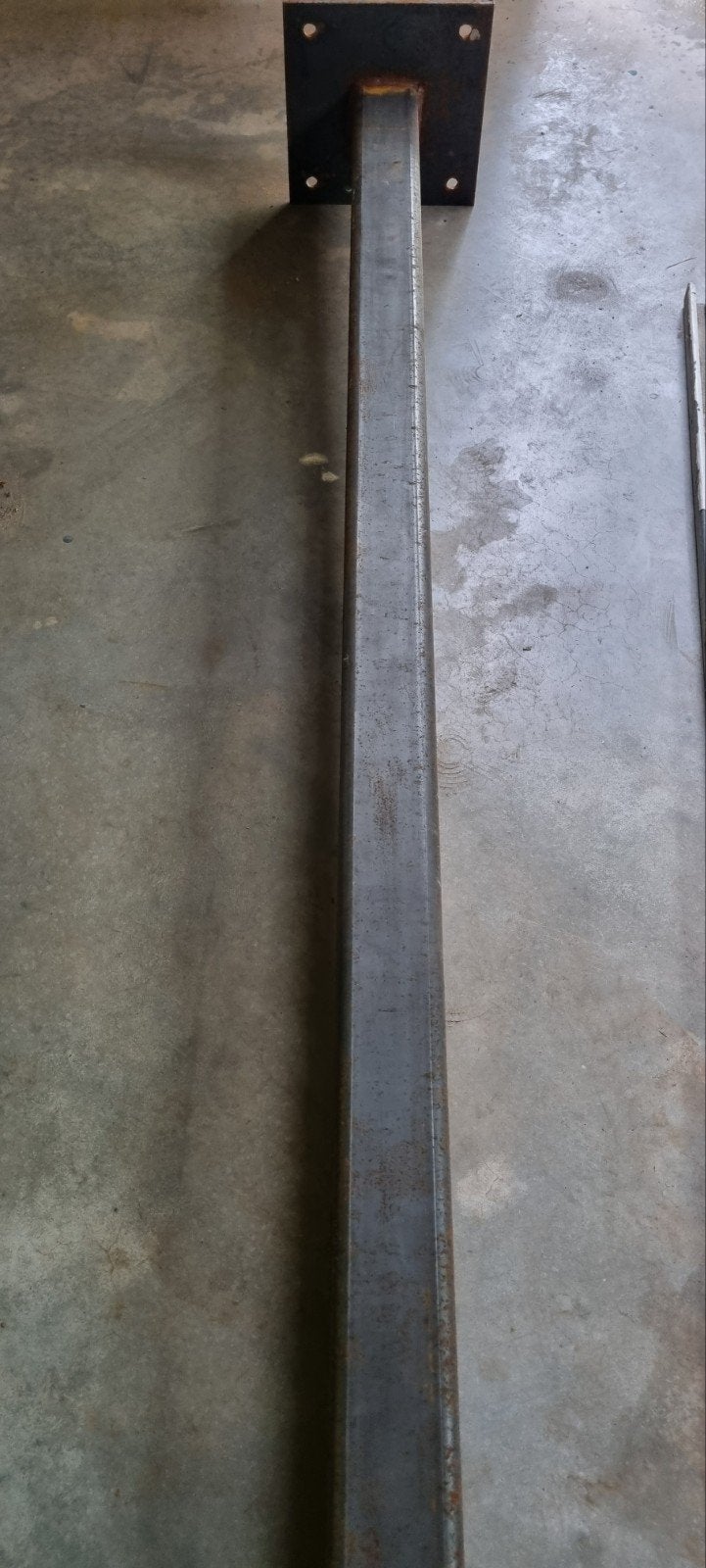 Metalen koker met voetplaat, Doe-het-zelf en Bouw, Ophalen