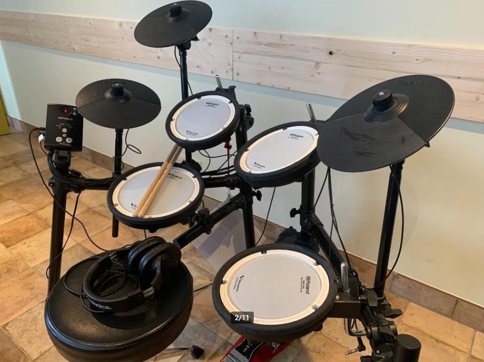 [TE HUUR] Roland TD-1DMK elektronisch drumstel, Enlèvement, Comme neuf, Roland, Électronique