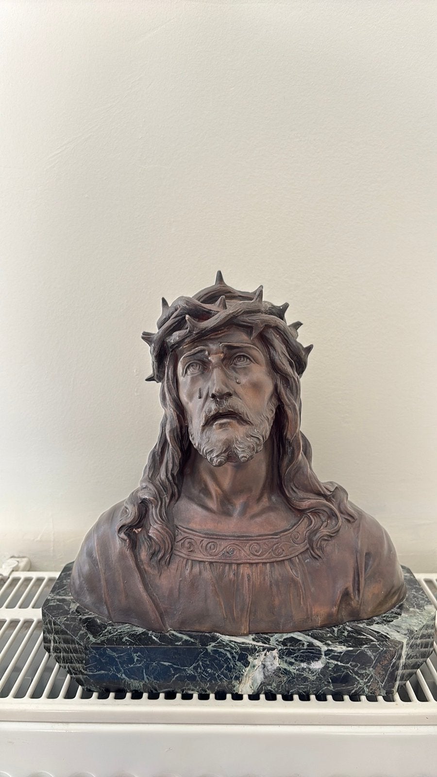 Superbe Buste du Christ par O. Ruffony - Époque Art Nouveau, Verzamelen, Lord of the Rings, Gebruikt, Ophalen of Verzenden