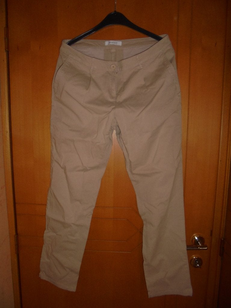 beige Promod dames broek Small/medium, Kleding | Dames, Ophalen of Verzenden, Zo goed als nieuw, Maat 36 (S), Beige