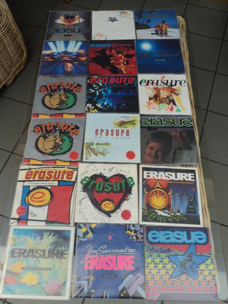 Erasure lot van 18 singles voor 20 euro!, Overige genres, 7 inch, Ophalen of Verzenden, Single