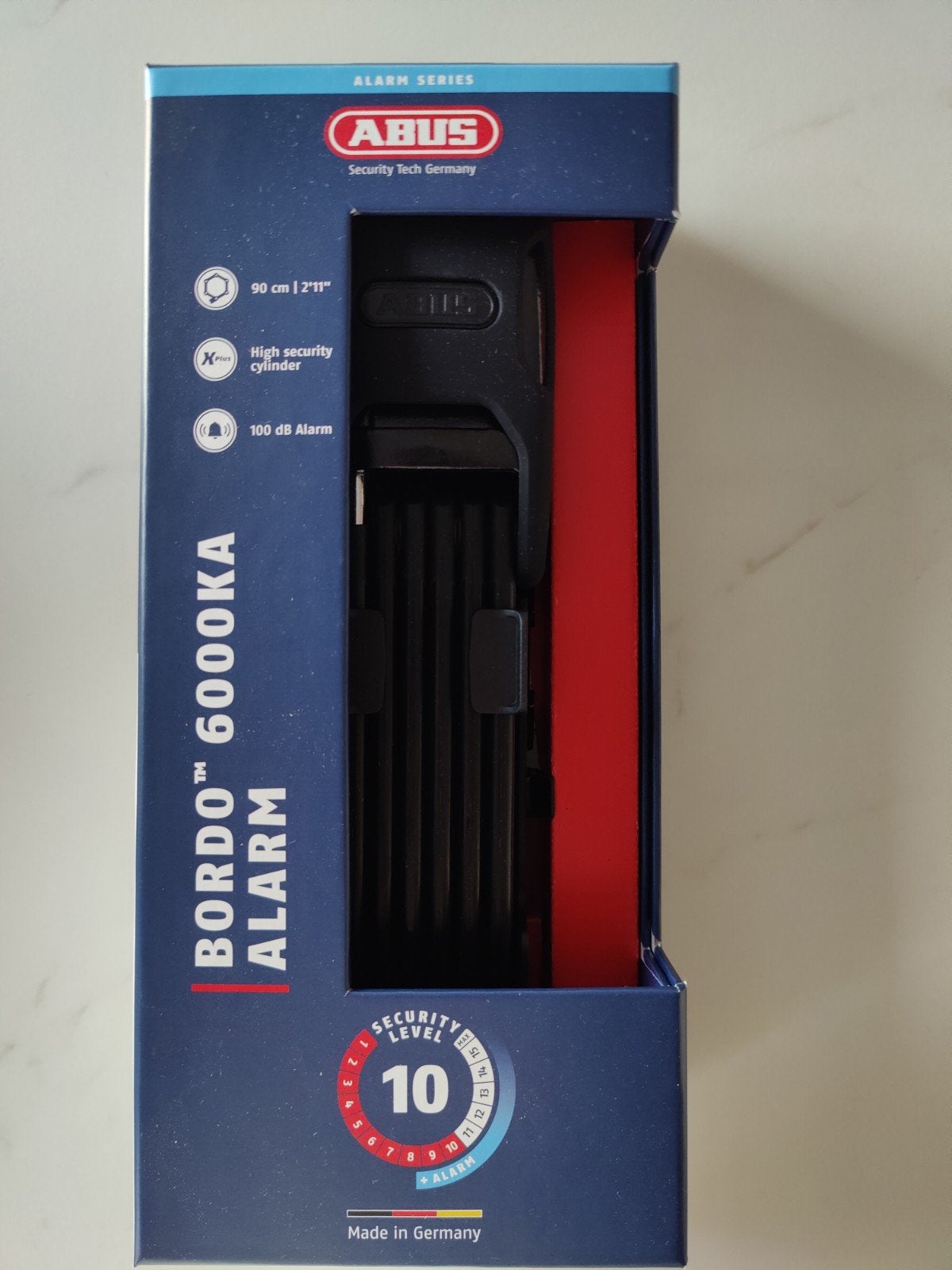 ABUS fietsslot met alarm, Ophalen, Alarm