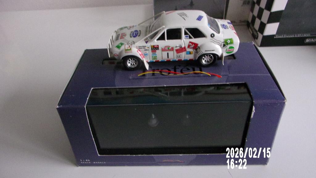 FORD ESCORT MK1 MIKKOLA au LONDON/MEXICO.TROFEU 1/43 IMPEC, Hobby en Vrije tijd, Modelauto's | 1:43, Zo goed als nieuw, Bus of Vrachtwagen