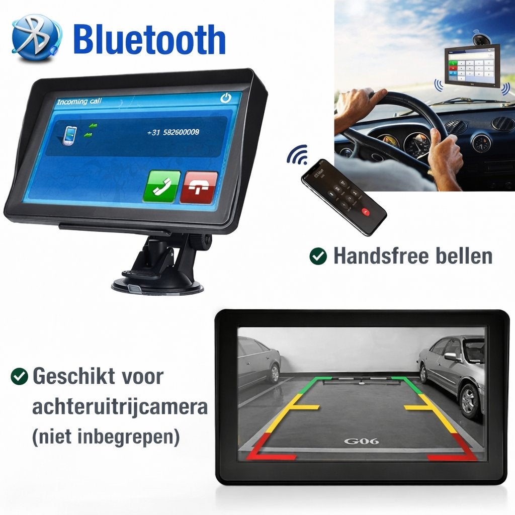 7 inch Camper, Truck, Auto GPS Navigatiesysteem.BLUETOOTH, Info@drktech.be, Oosterwennel 35 Genk, Nieuw, Ophalen of Verzenden