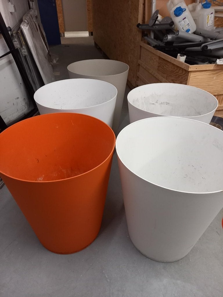 5 grands pots fleurs, Enlèvement, Utilisé, Rond, Intérieur