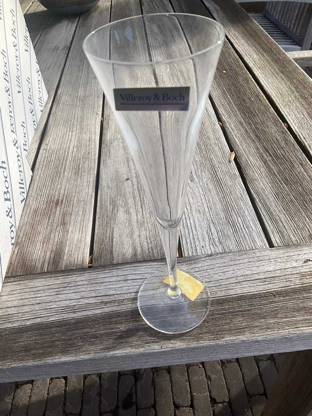 30 kristallen champagneglazen  Villeroy & Boch, Ophalen of Verzenden, Nieuw