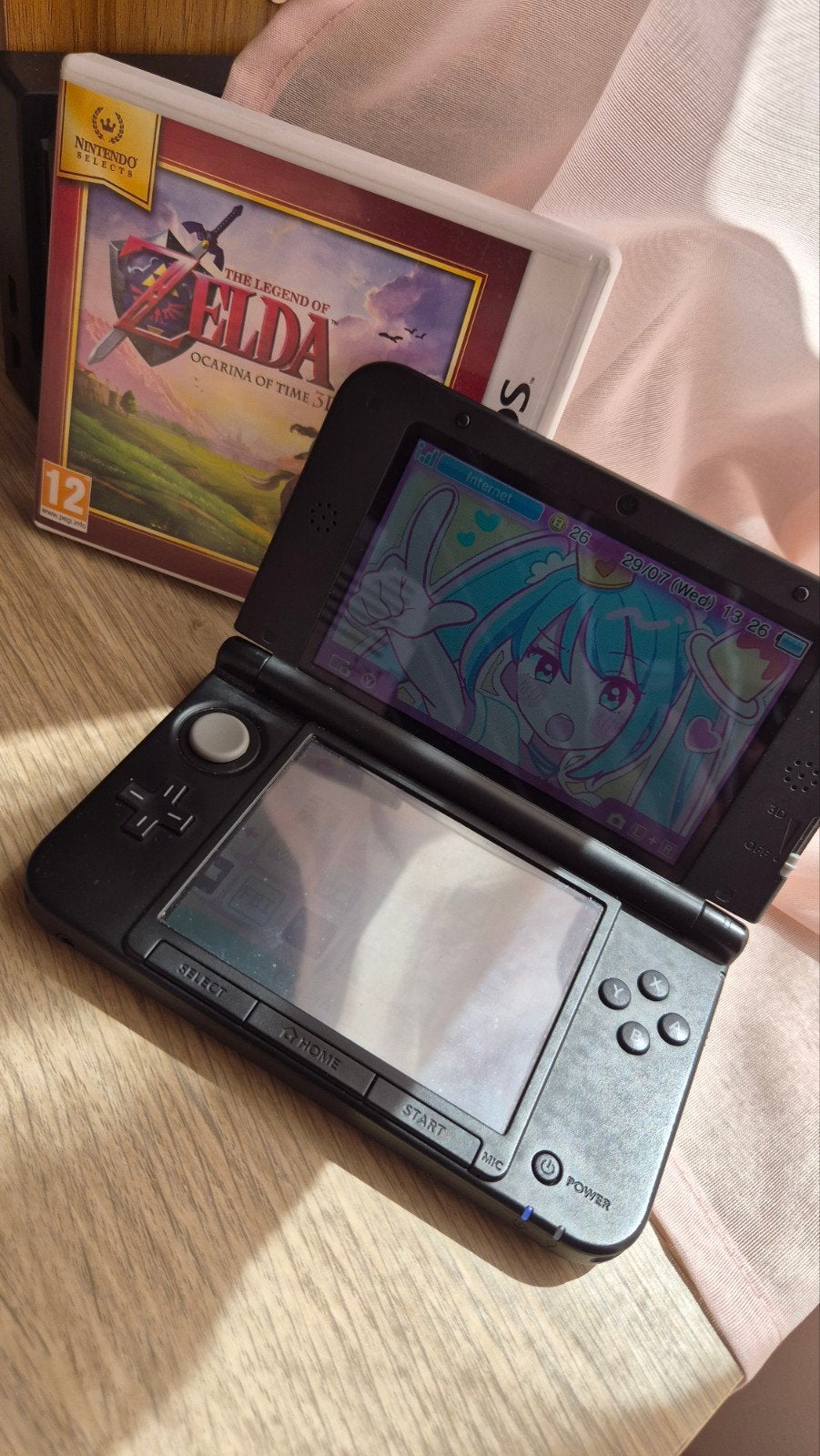 Nintendo 3ds XL, Ophalen, Zwart, 3DS, Gebruikt