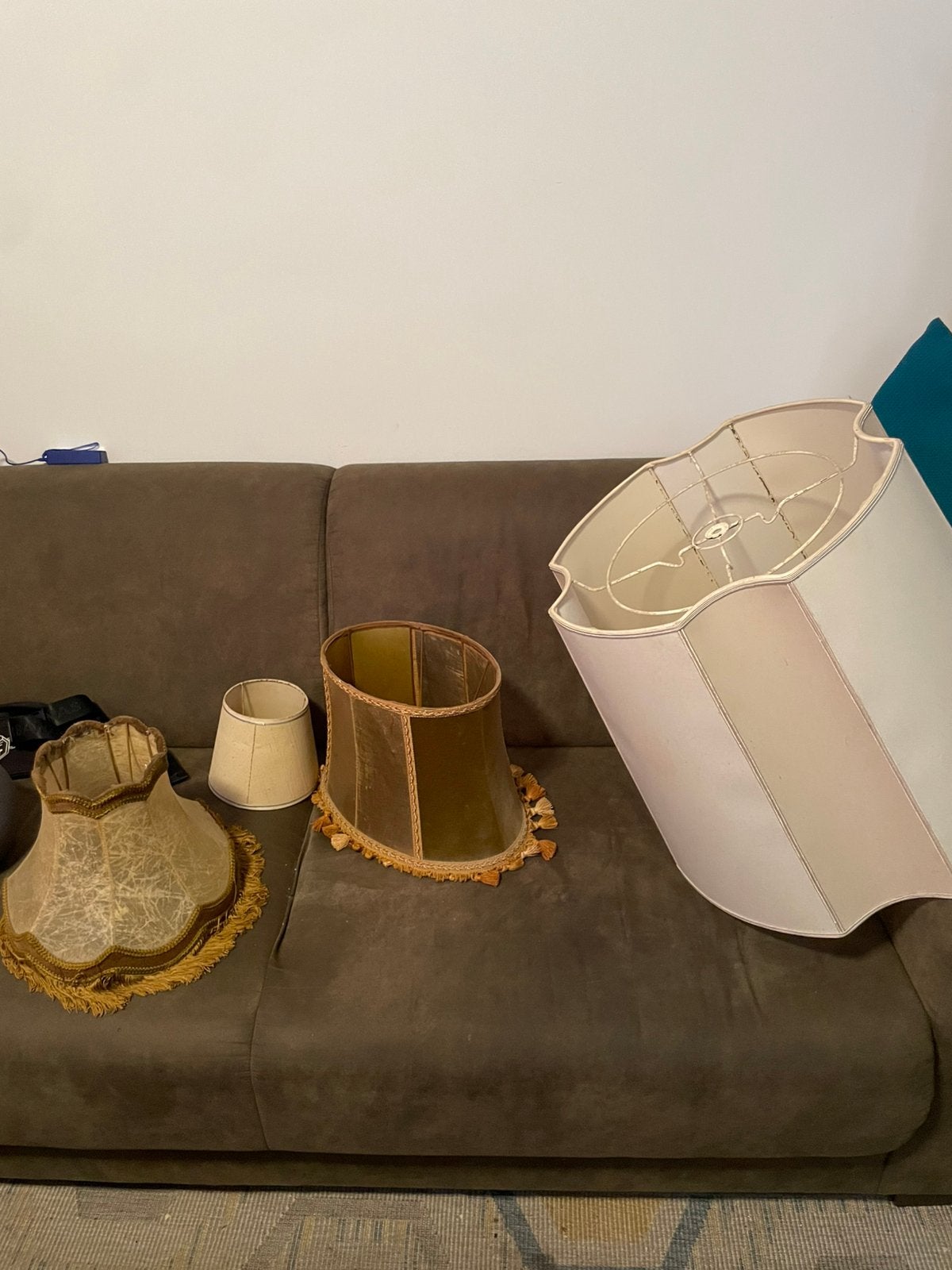 Vintage ,borcante lampenkappen, Huis en Inrichting, Ophalen