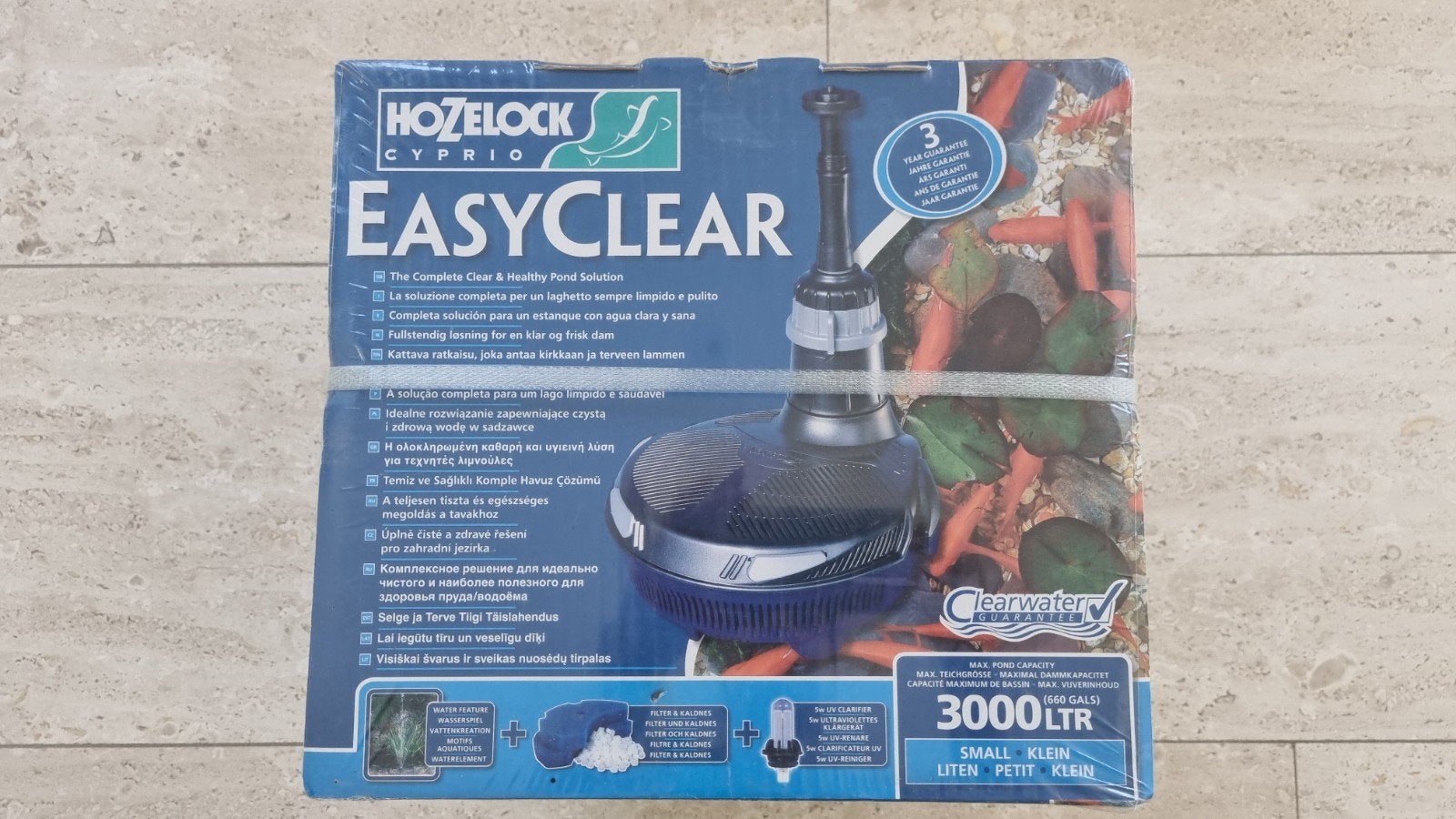 Filtre Hazelock Easy Clair et pompe de bassin 3000 l., Enlèvement