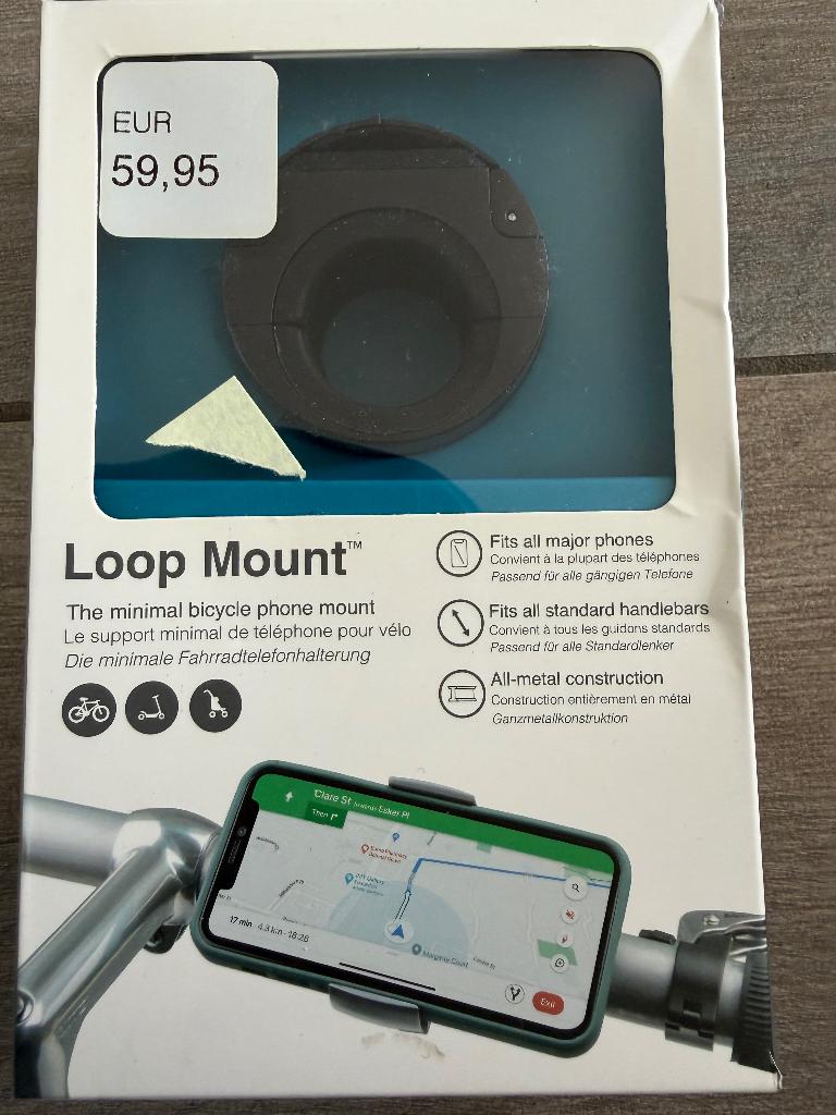 Loop Mount - Minimale Metalen Telefoonhouder voor de Fiets, Ophalen, Nieuw, Fiets