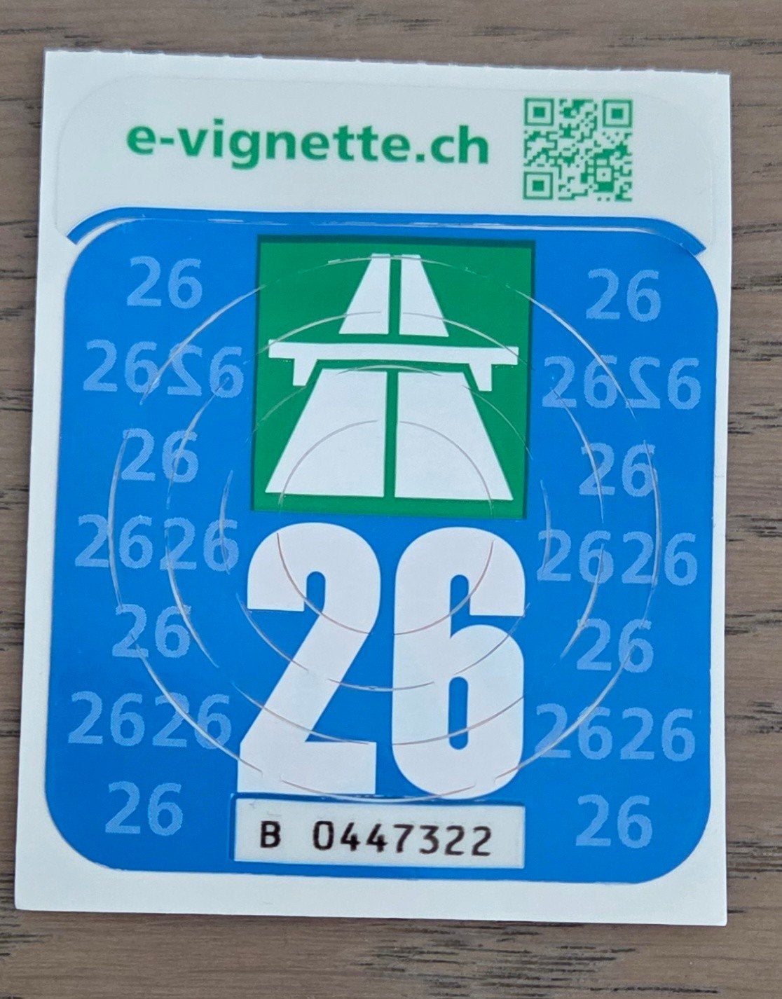 vignette Suisse, Tickets & Billets, Vignettes automobiles