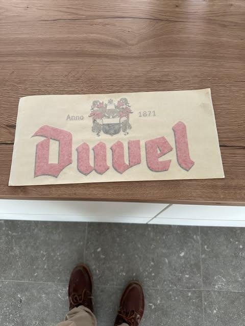 Duvel sticker anno 1871, Ophalen of Verzenden, Zo goed als nieuw, Overige typen, Duvel