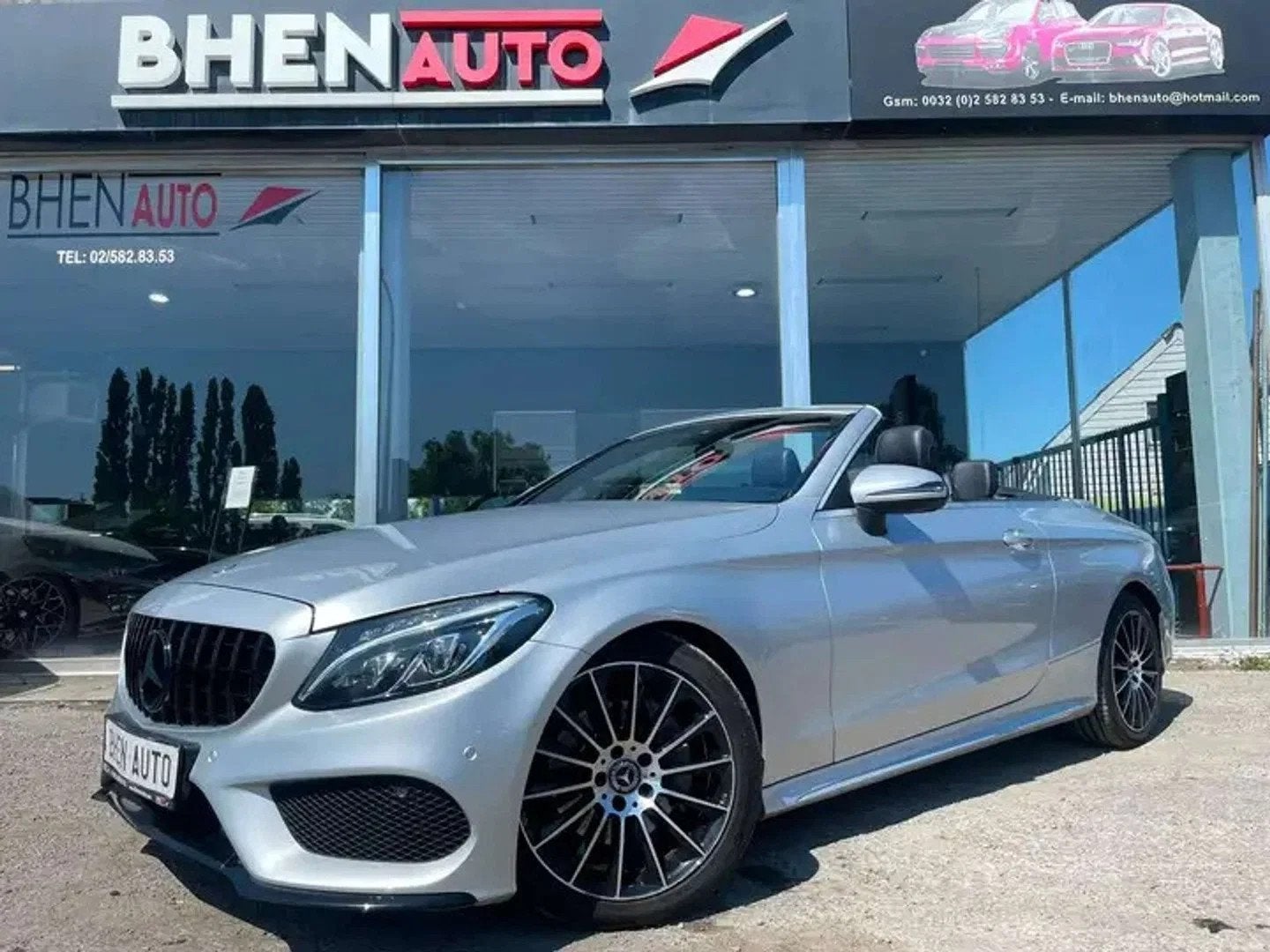 Mercedes-Benz C-CLASS 220 Cabriolet C 220 d PACK AMG/BI-XENO, Autos : Divers, Argent ou Gris, Cabriolet, Mercedes-Benz, Diesel