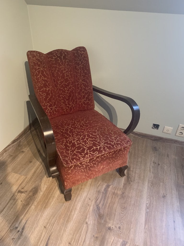 Vintage Art Deco fauteuil, Ophalen