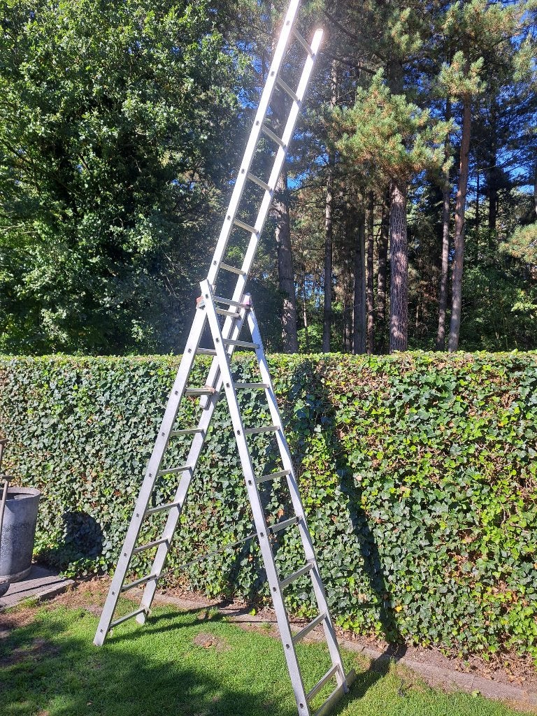 Stevige 3-delige Aluminium Ladder / Reformladder, Doe-het-zelf en Bouw, Ophalen, Ladder
