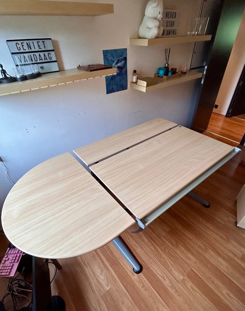 Bureaumeubel, Huis en Inrichting, Ophalen, Gebruikt, 115 cm, Schoolbureau