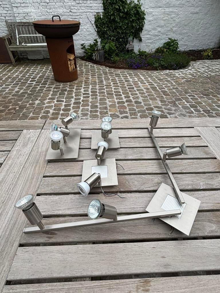 Verlichting spots Massive GU10 x4, Ophalen, Gebruikt, Metaal of Aluminium, Led