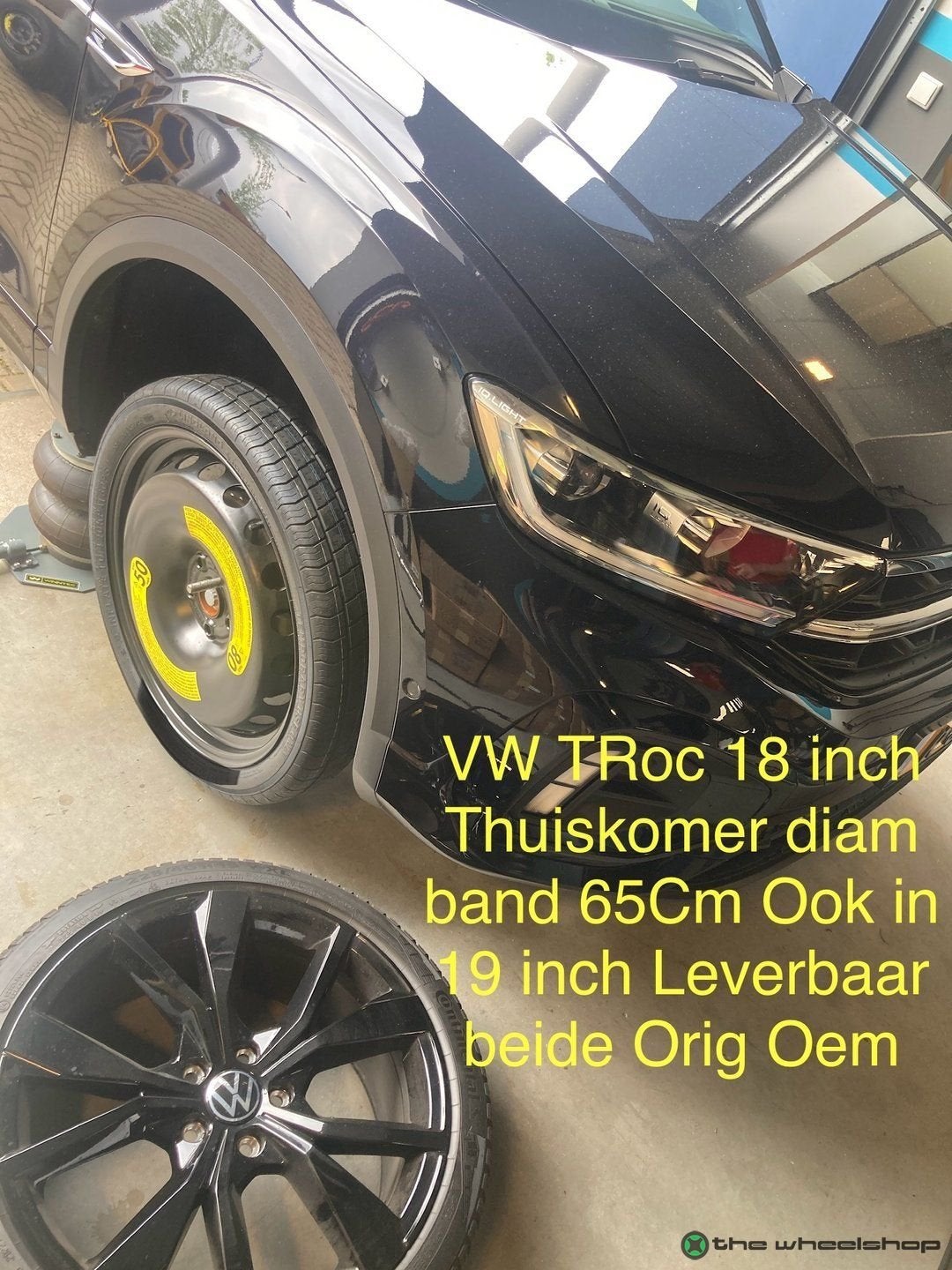 Thuiskomer Reservewiel VW Tiguan T-Roc Audi Q2 Q3 Skoda Kodi, Gebruikt, -, Banden en Velgen, Ophalen of Verzenden